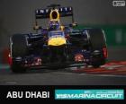 Sebastian Vettel Abu Dabi 2013 Grand Prix zaferi kutluyor